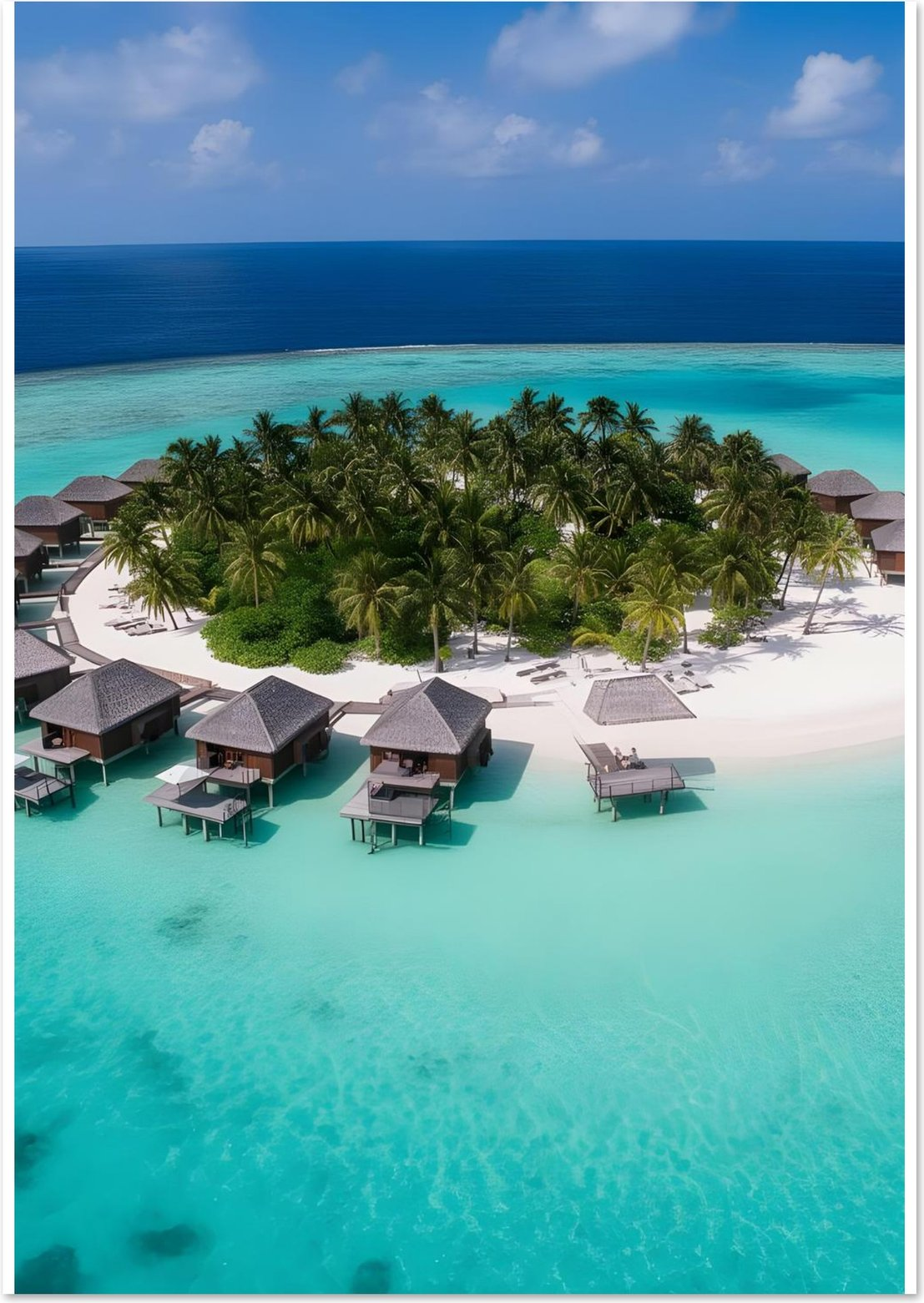 Maldives – Inramad poster - Bild 2